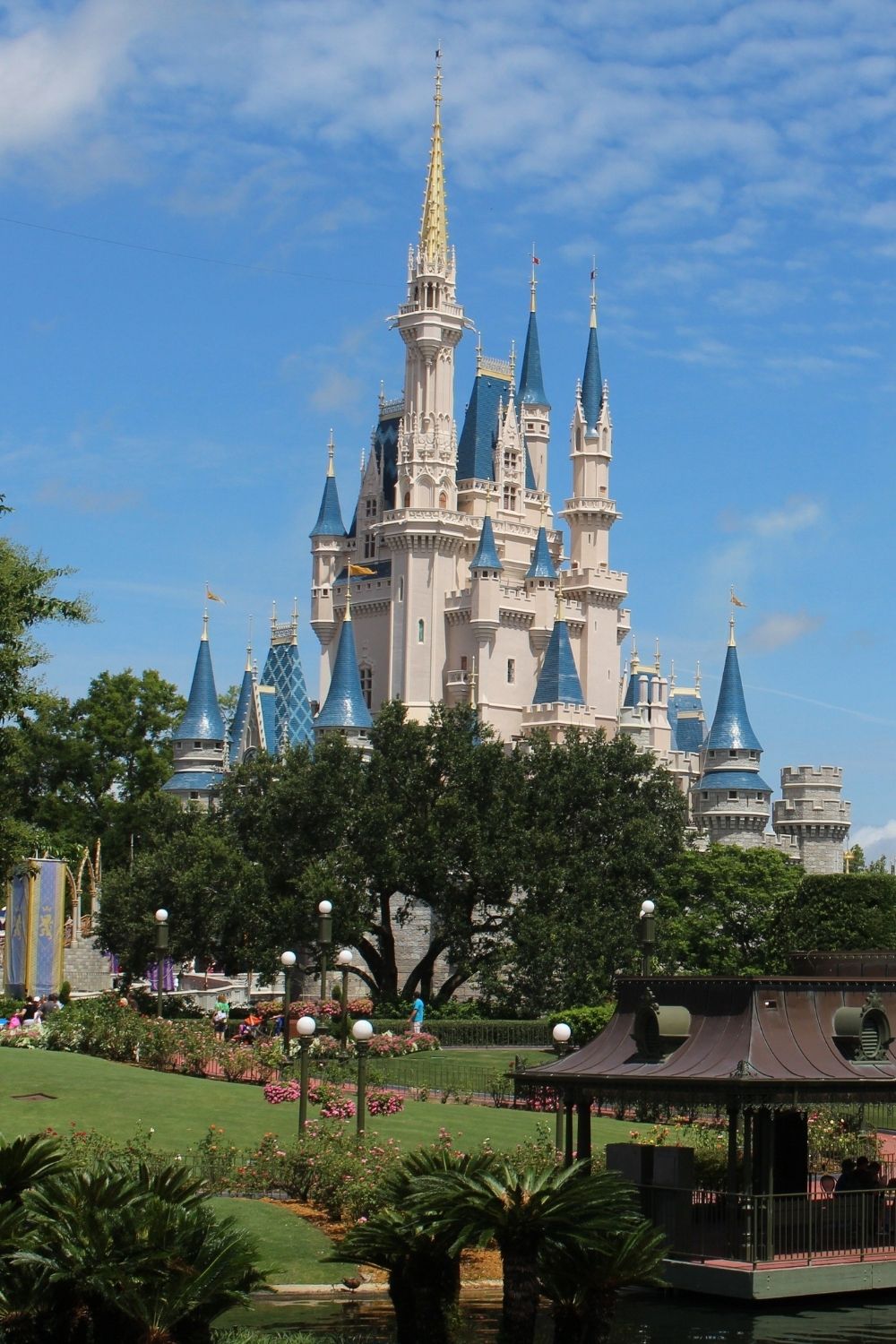 a view of Cinderella's castle in Magic Kingdom