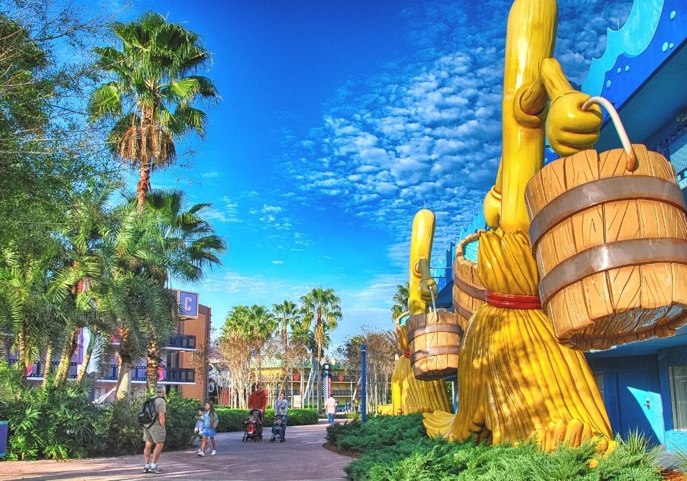 image of the mops from Sorcerer's Apprentice shown at Art of Animation Resort