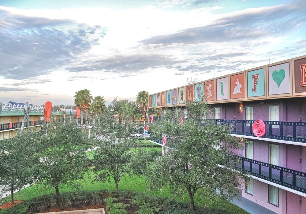 outdoor area at Art of Animation Hotel