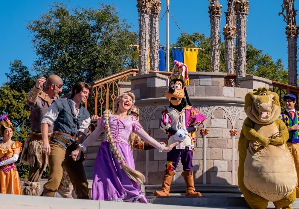 characters from Mickey's Magical Friendship Faire show at Magic Kingdom