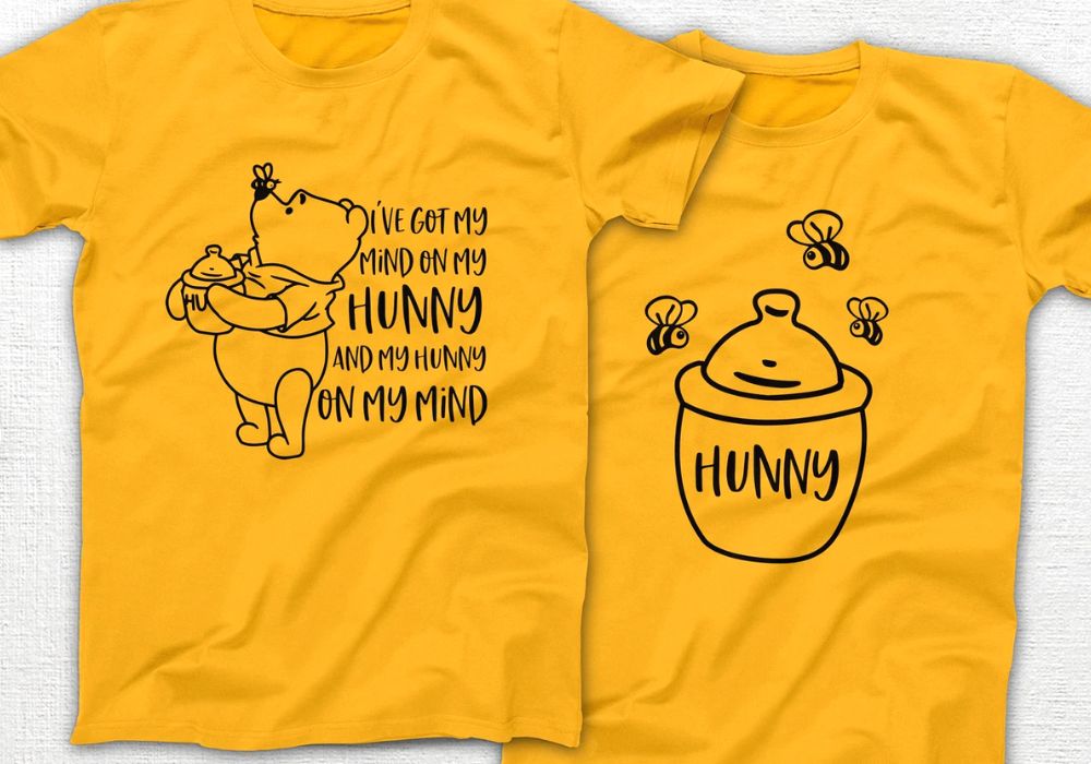 winnie the pooh matching shirts for couples