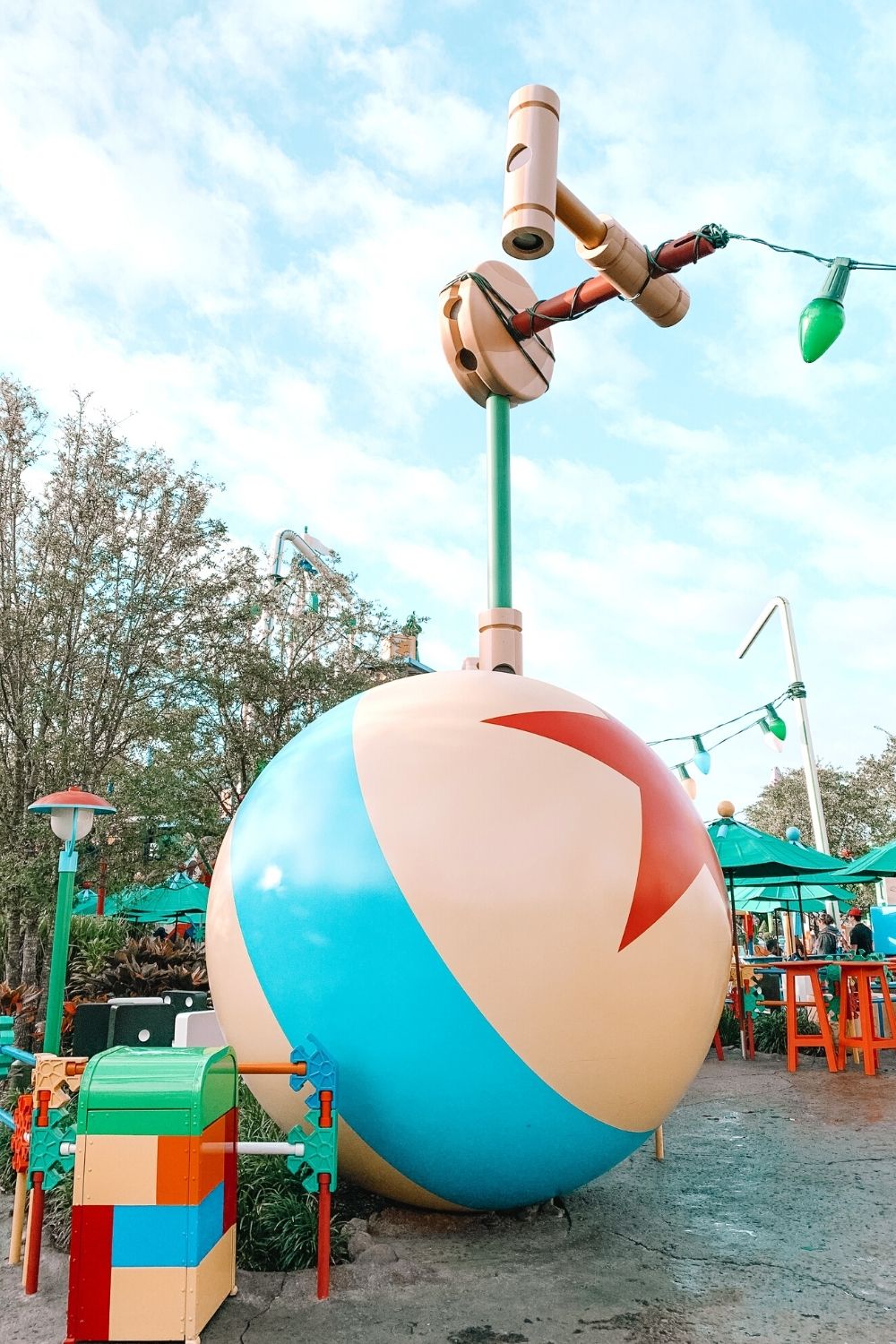 a ball at Toy Story Land in Disney World