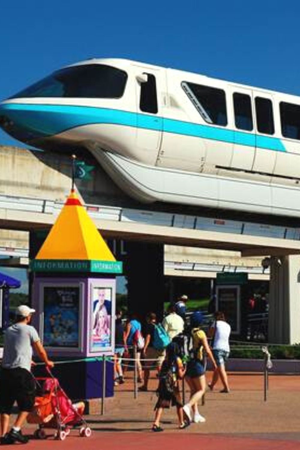The Disney Monorail, which can take you between some of the deluxe resort hotels, Magic Kingdom, and Epcot