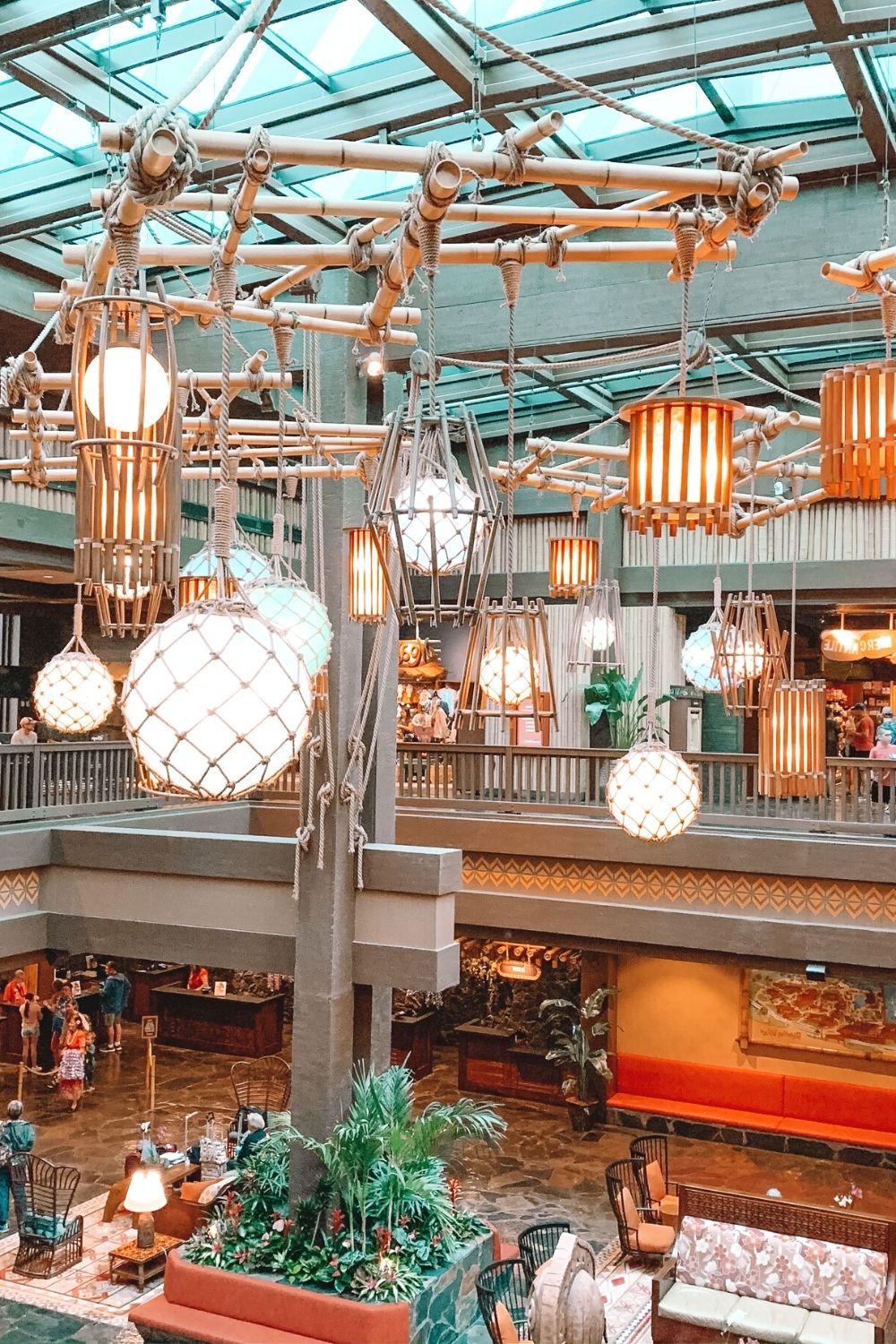 lobby of Disney's Polynesian Resort