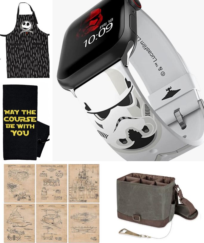 five different Disney themed gift ideas for men