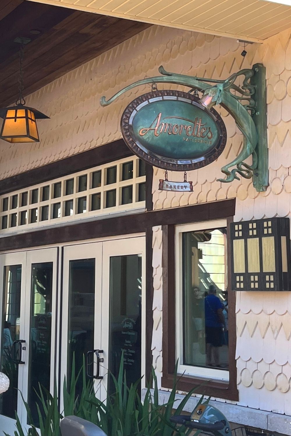 sign for Amorette's Patisserie, a great place to get dessert in Disney Springs
