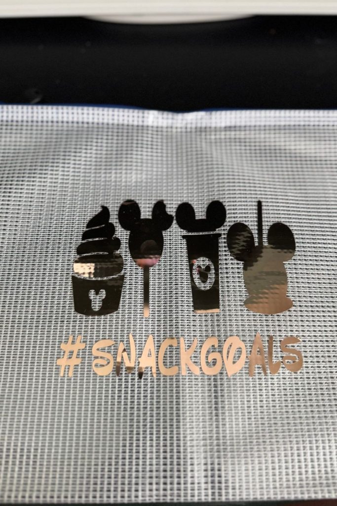 picture of different disney snacks and says snack goals